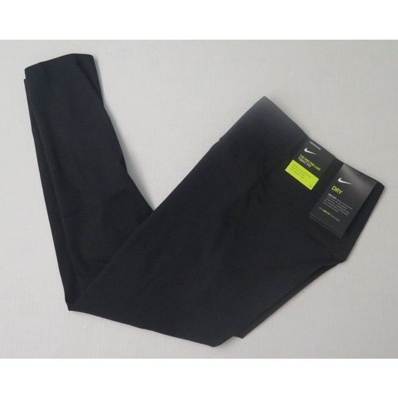 Nike CT5153 010 Women's Sz S Black One Luxe Mid Rise Crop Leggings $85 - Picture 6 of 7